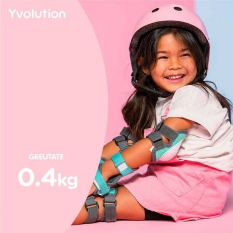 Casca protectie Yvolution 44-52 cm Pink - poza 4