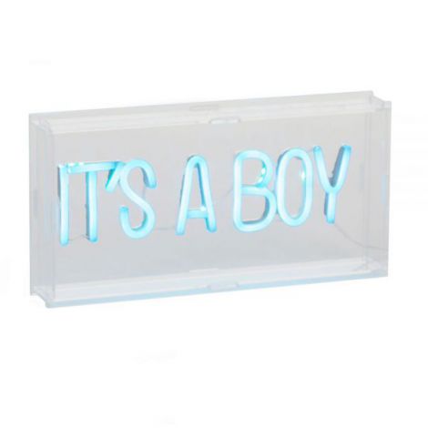 Caseta luminoasa Neon Childhome 30x15 cm, Albastru - poza 1
