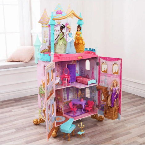 Castel de joaca din lemn pentru papusi Disney Princess - poza 3