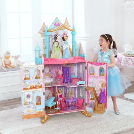Castel de joaca din lemn pentru papusi Disney Princess - poza 4