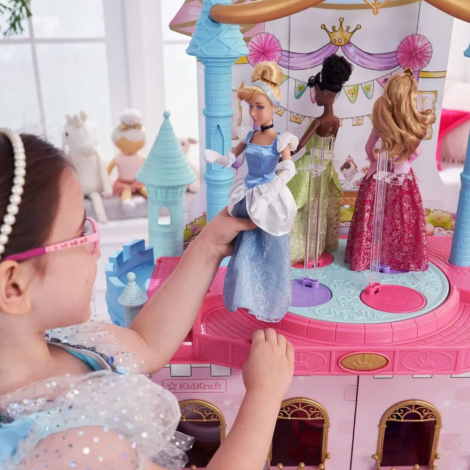 Castel de joaca din lemn pentru papusi Disney Princess - poza 5