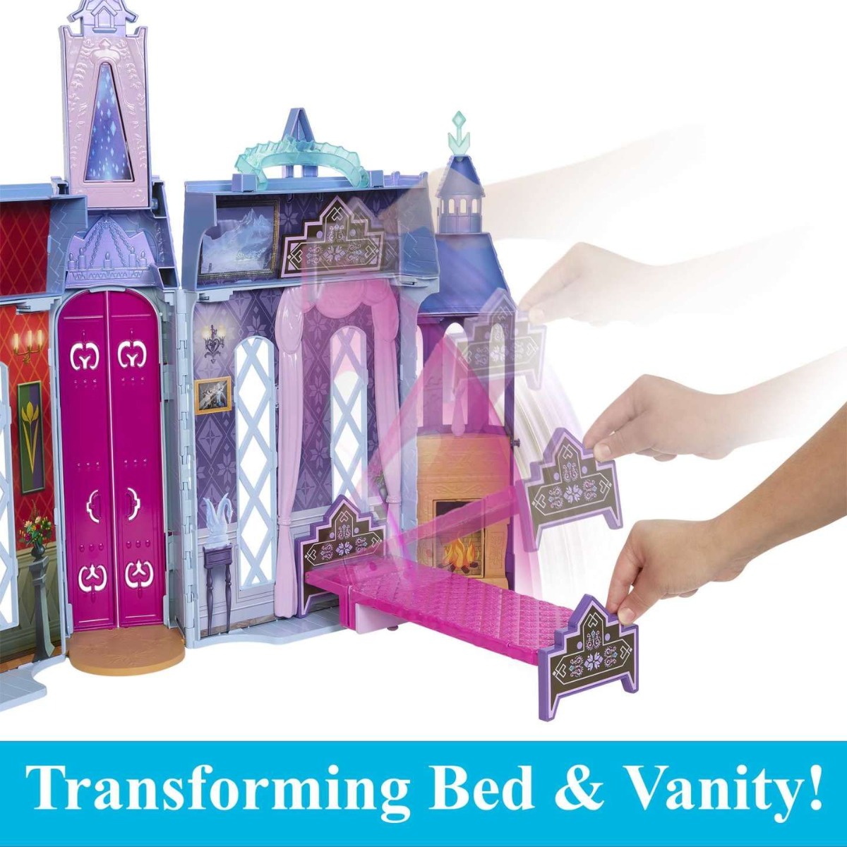 Castelul Regal Disney Frozen Arendelle cu papusa Mattel - poza 5