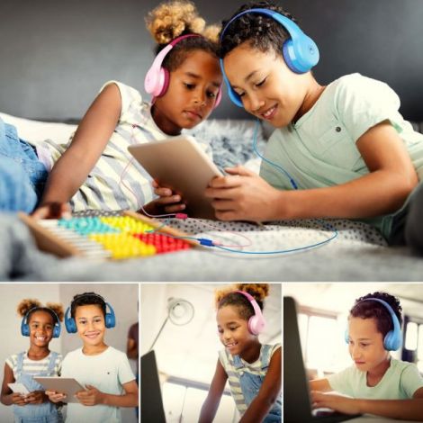 Casti Audio Wireless pentru Copii Motorola Moto JR300 Pink - poza 5