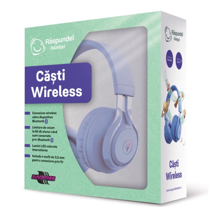 Casti wireless Raspundel Istetel albastru - poza 2