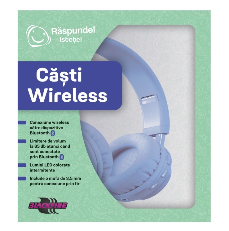 Casti wireless Raspundel Istetel albastru - poza 3