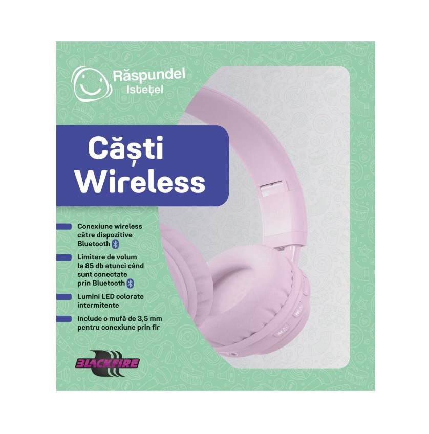 Casti Wireless Raspundel Istetel roz - poza 3