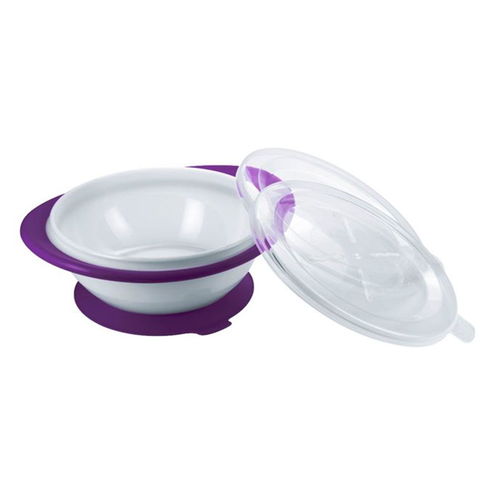 Castron din plastic cu doua capace Nuk - poza 3