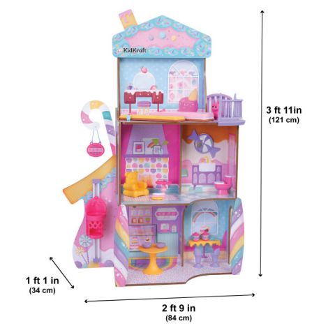 Casuta de joaca din lemn pentru papusi Candy Castle - poza 2