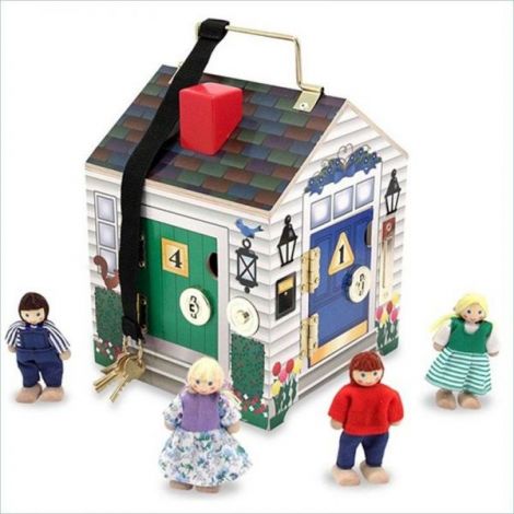 Casuta din lemn cu sonerie Melissa and Doug 2505 - poza 2