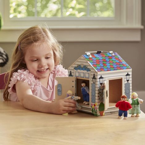 Casuta din lemn cu sonerie Melissa and Doug 2505 - poza 4