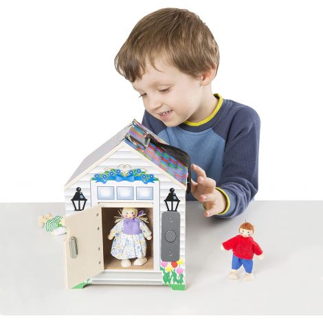 Casuta din lemn cu sonerie Melissa and Doug 2505 - poza 5