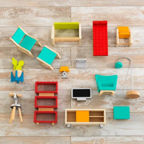 Casuta din lemn pentru papusi So Stylish Mansion - poza 4