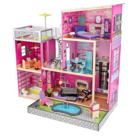 Casuta din lemn pentru papusi Uptown Kidkraft 65833 - poza 1