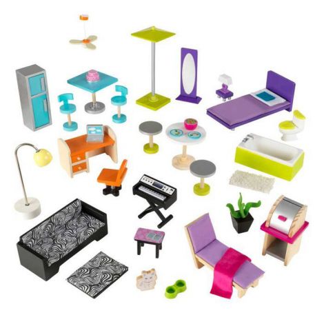 Casuta din lemn pentru papusi Uptown Kidkraft 65833 - poza 3