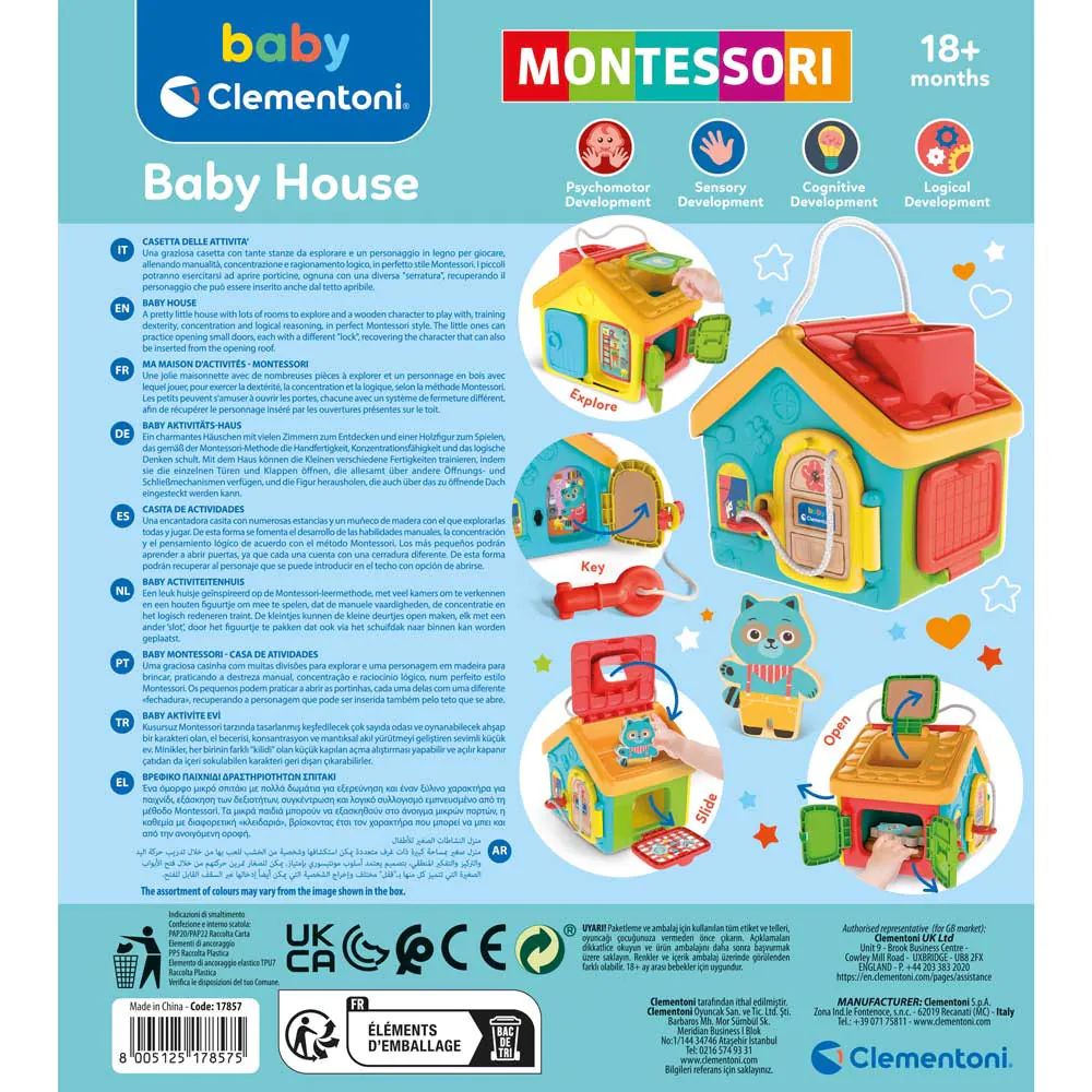 Casuta interactiva pentru bebelusi Clementoni Baby Montessori House - poza 3