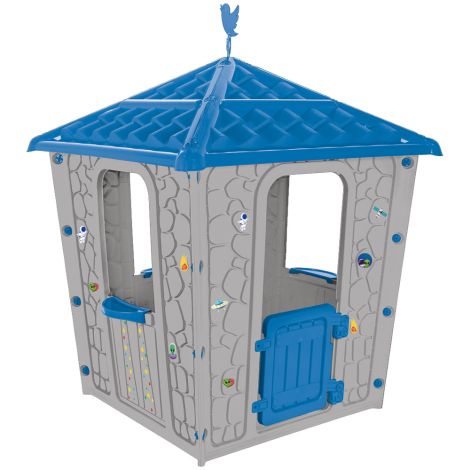 Casuta pentru copii Pilsan Stone House gray blue - poza 1