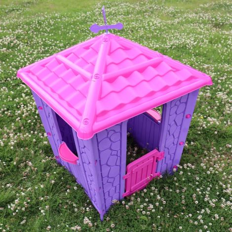 Casuta pentru copii Pilsan Stone House gray purple - poza 4