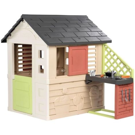 Casuta pentru copii Smoby Life Nature cu bucatarie - poza 1
