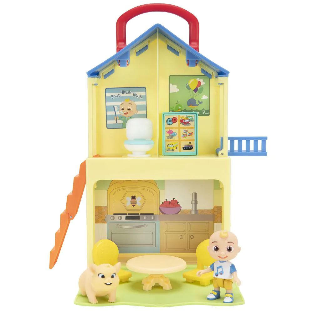 Casuta transformabila cu figurine Cocomelon Pop N Play - poza 5