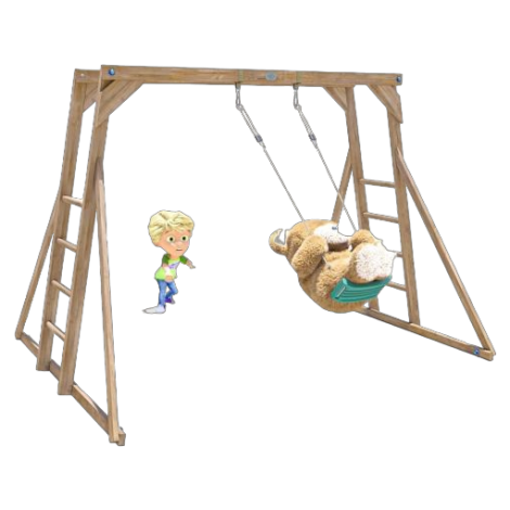 Catarator Monkey Bars cu leagan Dunster House - poza 1