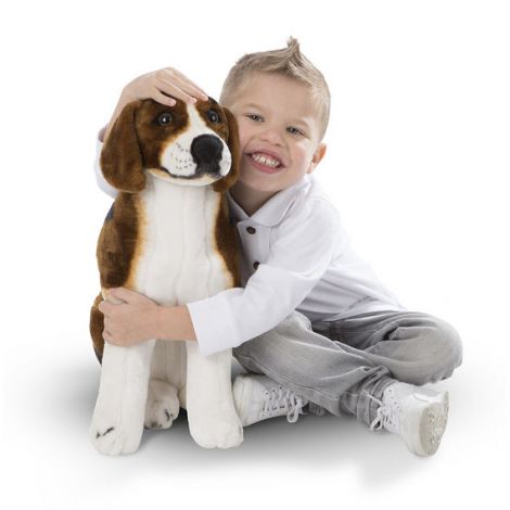 Catel din plus realistic Beagle - Melissa and Doug - poza 2