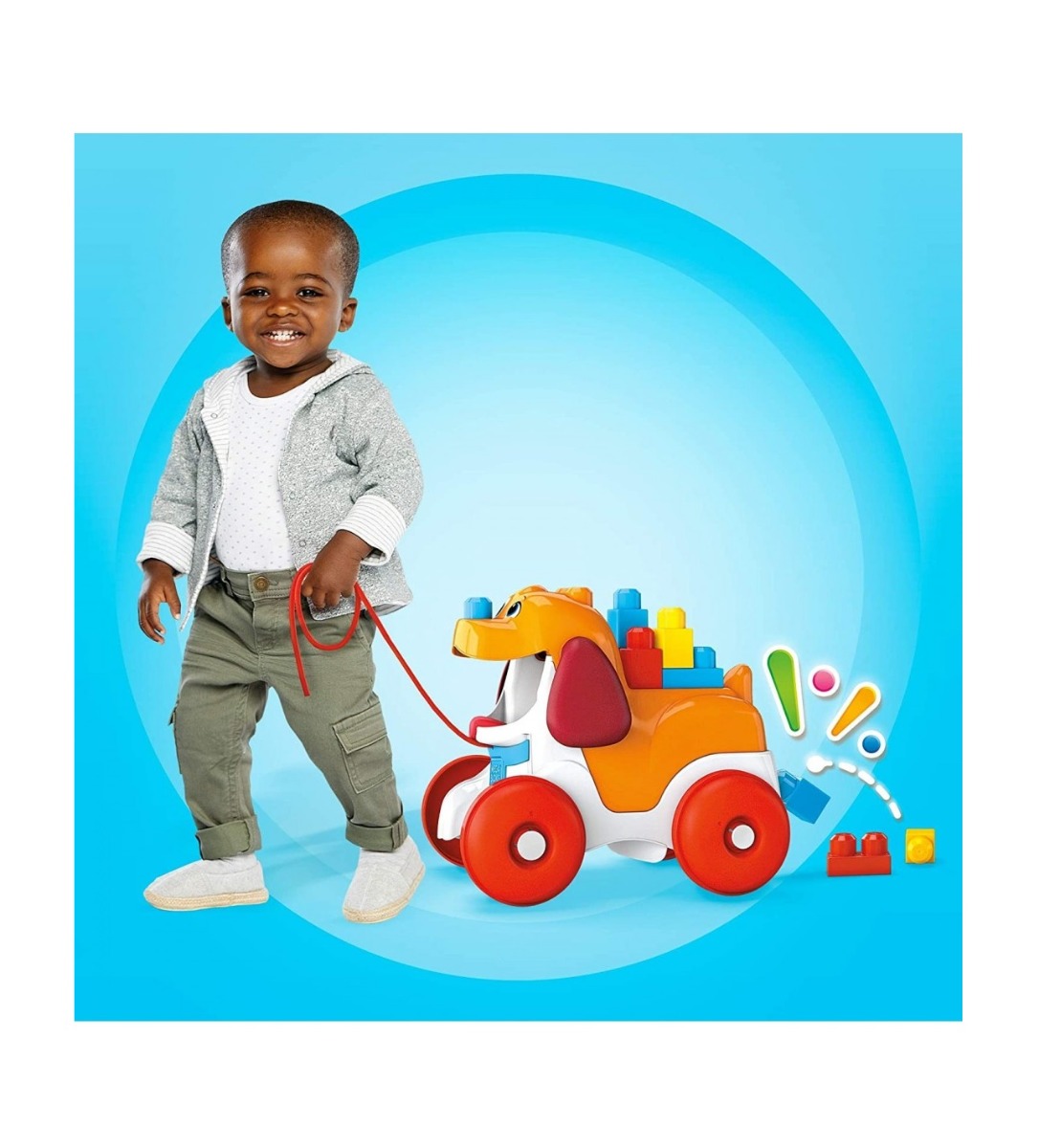 Catelus cu cuburi de construit Mega Bloks First Builders - poza 4
