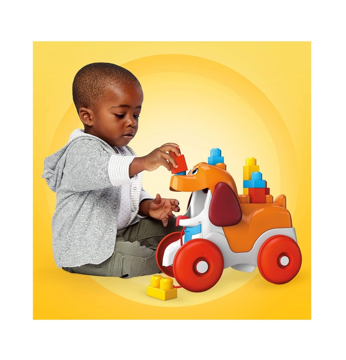Catelus cu cuburi de construit Mega Bloks First Builders - poza 5