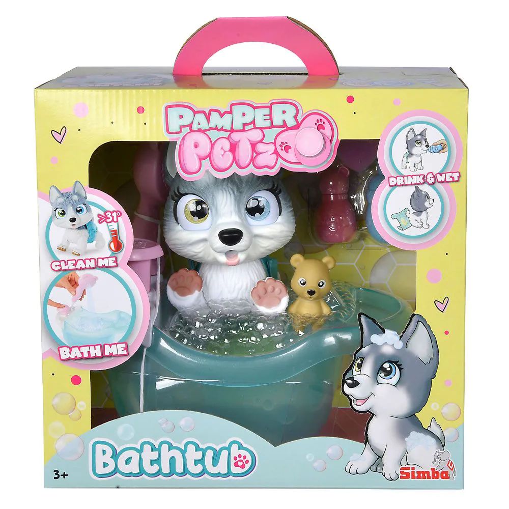 Catelus cu scutec si cadita Pamper Petz Husky - poza 2