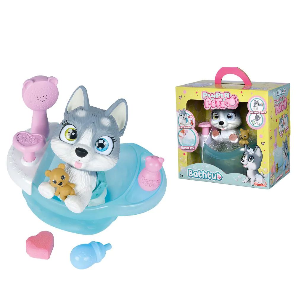Catelus cu scutec si cadita Pamper Petz Husky - poza 4