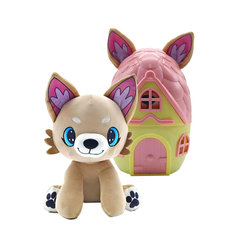 Catelus de plus cu casuta Pup-A-Dorables diverse modele - poza 1