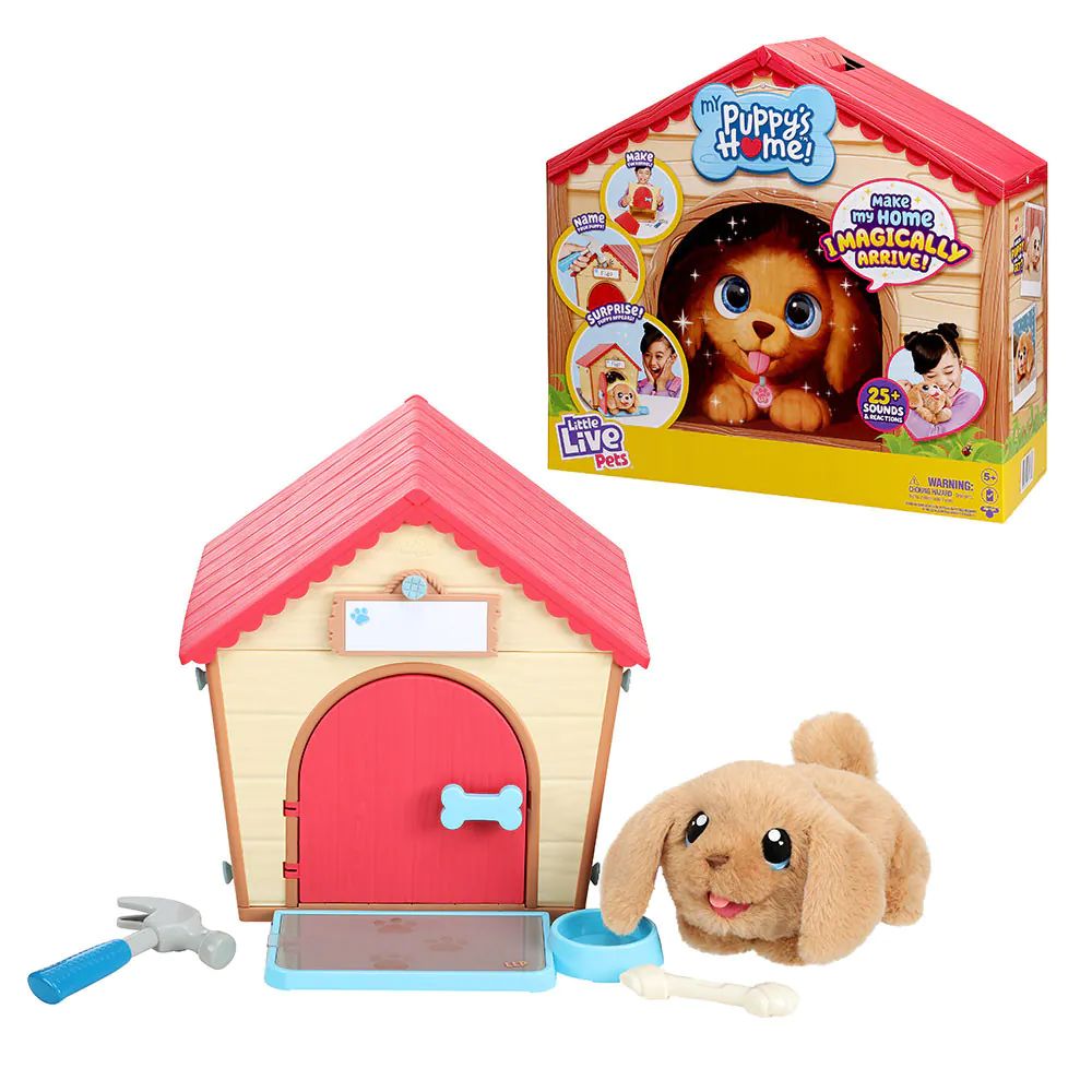 Catelus interactiv cu casuta magica Moose Little Live Pets My Puppy s Home - poza 2