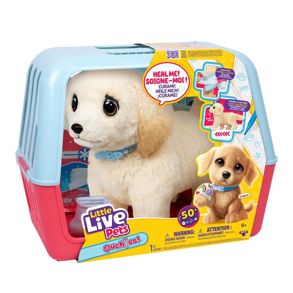 Catelus interactiv Ouchies Little Live Pets cu labuta ranita - poza 2