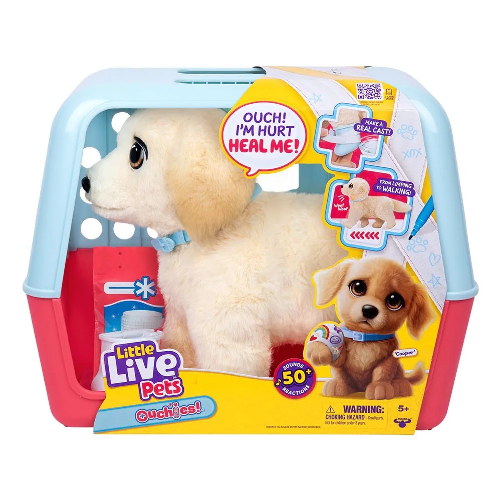 Catelus interactiv Ouchies Little Live Pets cu labuta ranita - poza 3