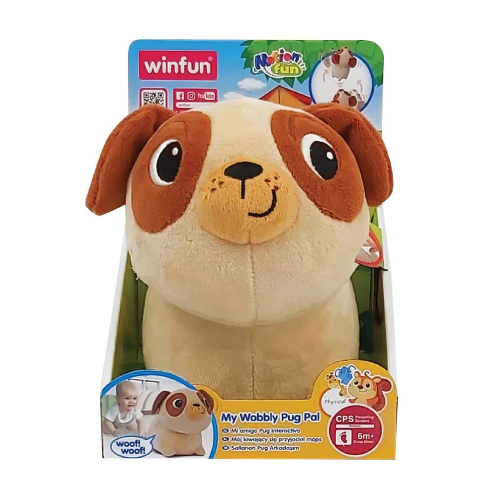 Catelus interactiv Winfun My Wobbly Pug Pal - poza 2