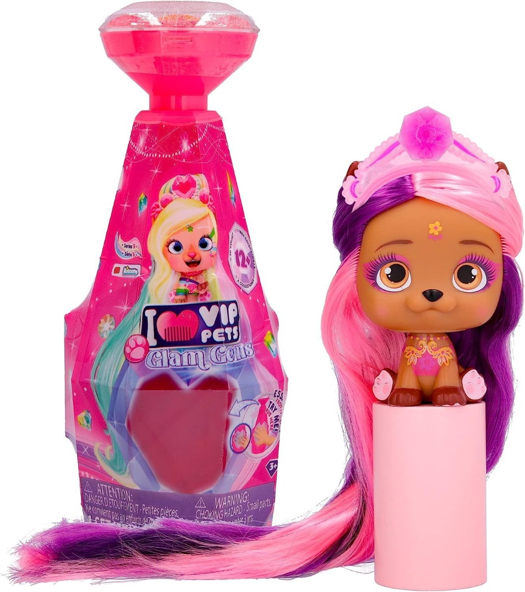 Catelus VIP Pets Glam Gems cu 9 surprize - poza 1