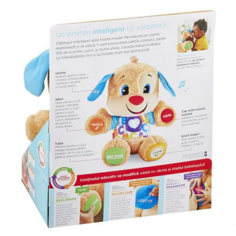 Catelusul Vorbitor FisherPrice FPN99, Jucarie interactiva 6 luni +, Smart Stages - poza 4