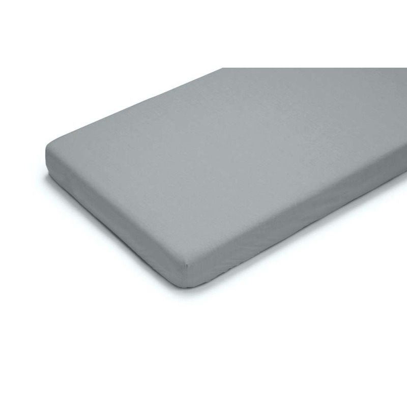 Cearceaf cu elastic, Petite&Mars, Soft Dream Dry, Impermeabil, Lavabil la masina pana la 95 de garde, 120x60 cm, Gri