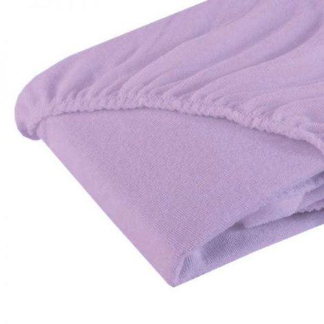 Cearsaf cu elastic din frotir mov 120 60 cm - poza 1
