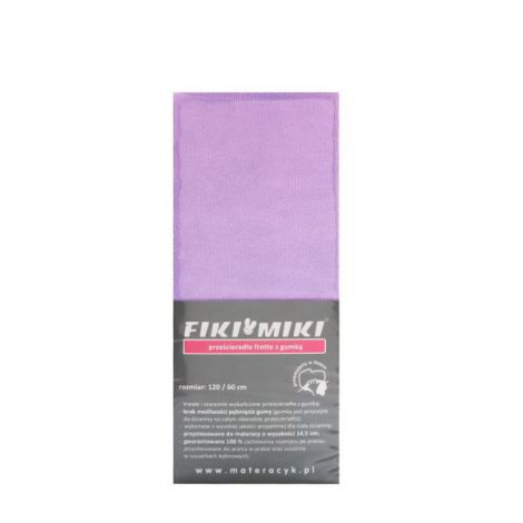 Cearsaf cu elastic din frotir mov 120 60 cm - poza 2
