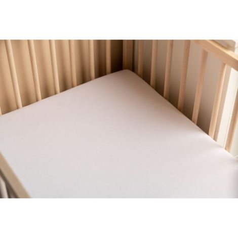 Cearsaf cu elastic din vascoza de bambus Sensillo 140x70 cm Alb - poza 4