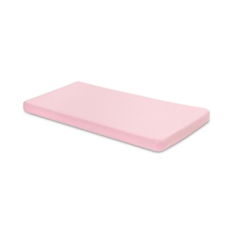 Cearsaf cu elastic din vascoza de bambus Sensillo 140x70 cm Roz - poza 1