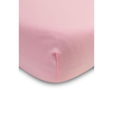 Cearsaf cu elastic din vascoza de bambus Sensillo 140x70 cm Roz - poza 4
