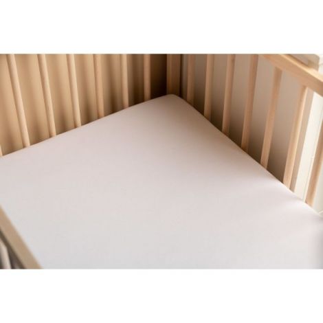Cearsaf de bumbac jersey cu elastic DELUXE Sensillo 120x60 cm Alb - poza 4