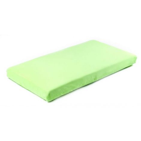 Cearsaf de bumbac jersey cu elastic Sensillo 120x60 cm Verde