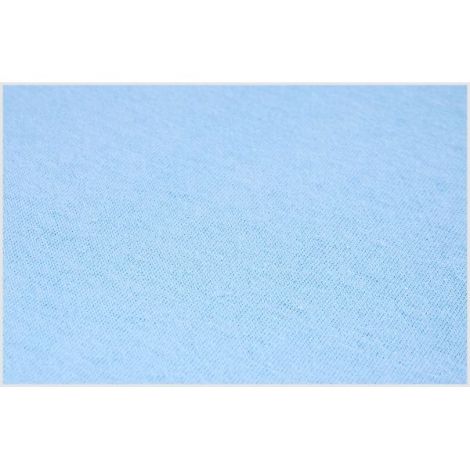 Cearsaf de bumbac jersey cu elastic Sensillo 140x70 cm Albastru - poza 3