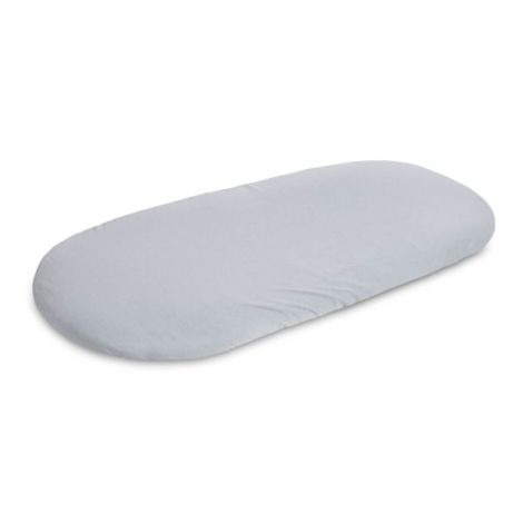 Cearsaf de bumbac jersey cu elastic Sensillo 90x40 cm Gri - poza 1