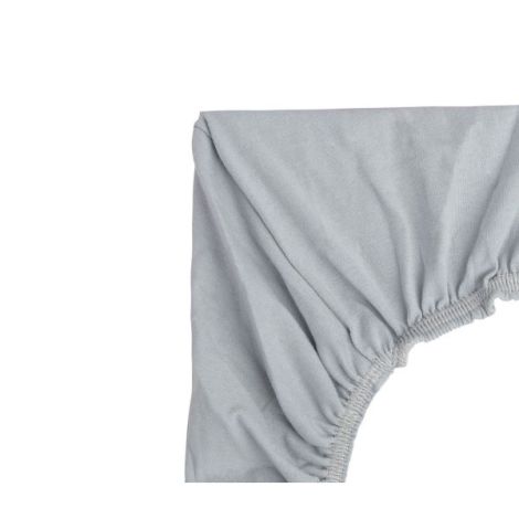 Cearsaf de bumbac jersey cu elastic Sensillo 90x40 cm Gri - poza 3