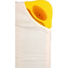 Cearsaf de pat pentru cresa 146 x 65 cm - ocru - poza 3