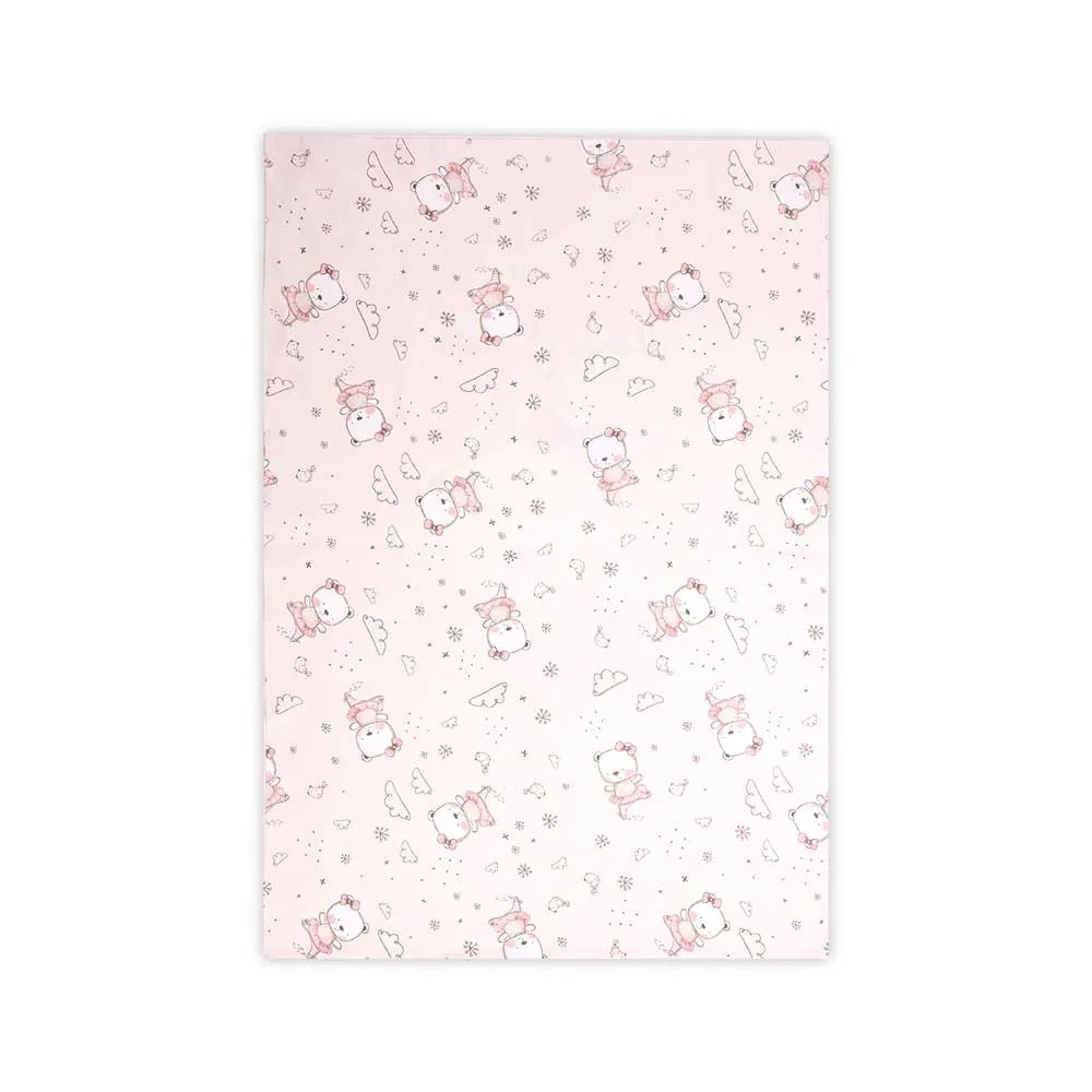 Cearsaf pilota Lorelli Classic 140 x 95 cm Ballerina Bear Pink - poza 2