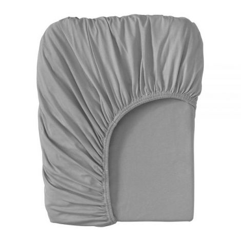 Cearsaf saltea 70x140 cm Childhome, Jerse Gri - poza 2